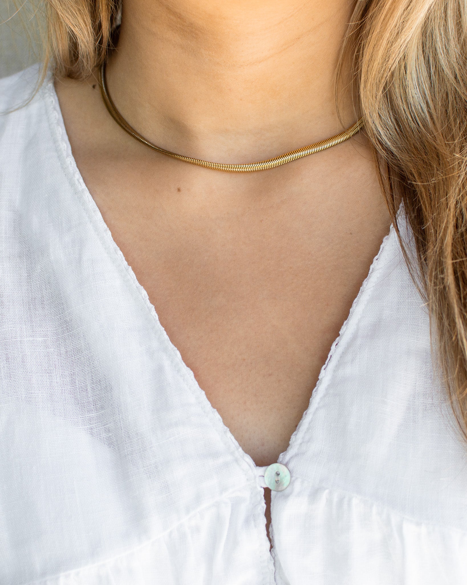 Emelie platte ketting - Solvej