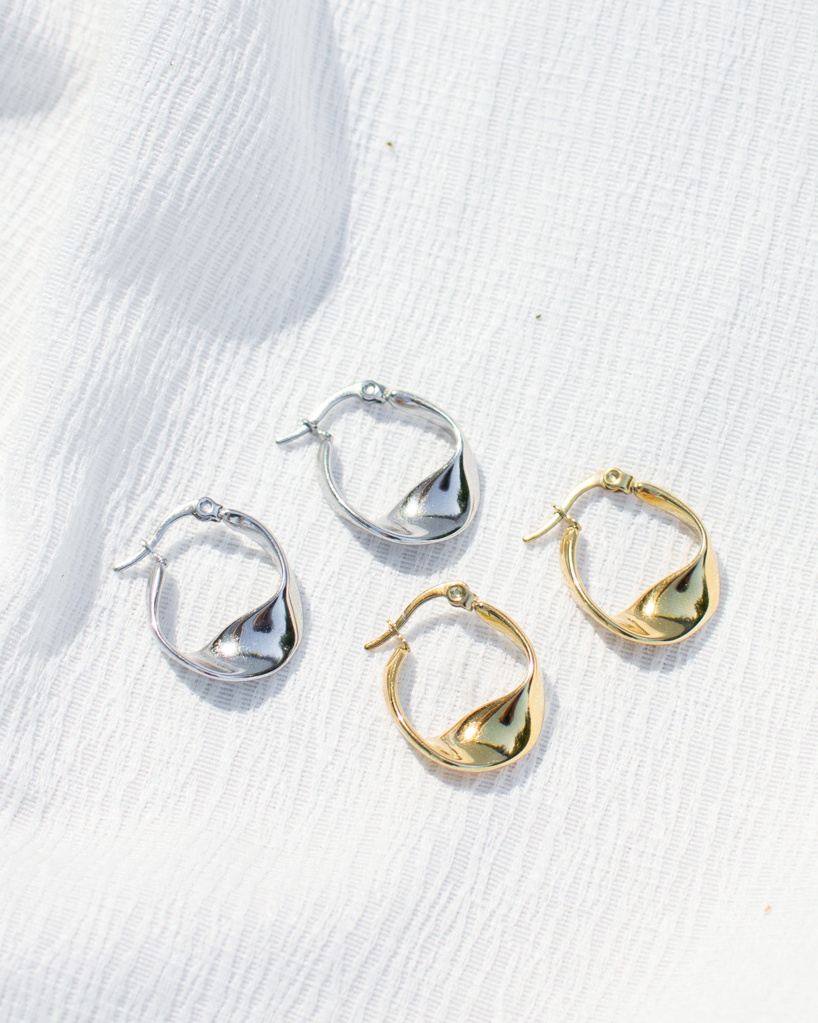 Freja asymetrische hoops - Solvej