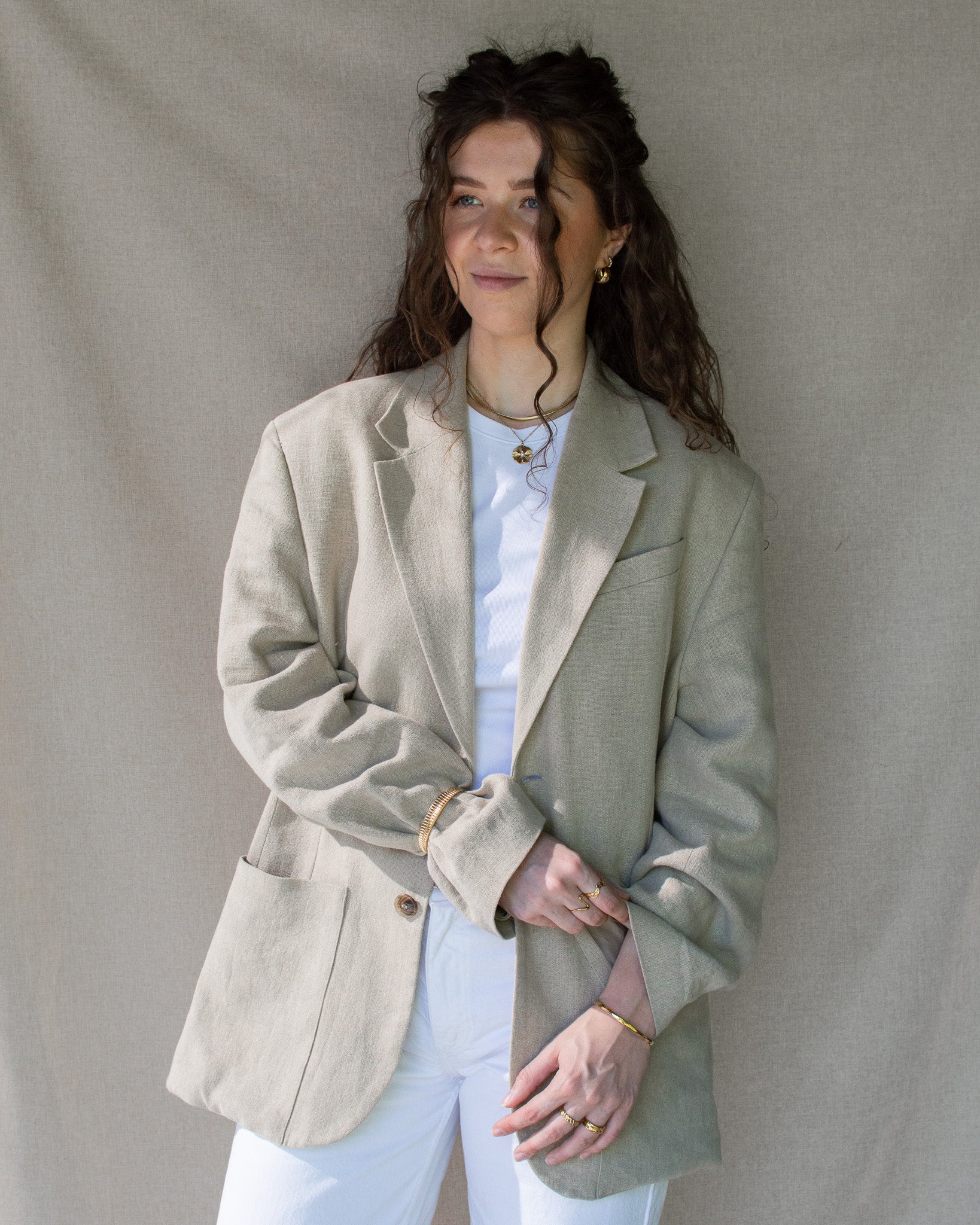 Emelie platte ketting - Solvej